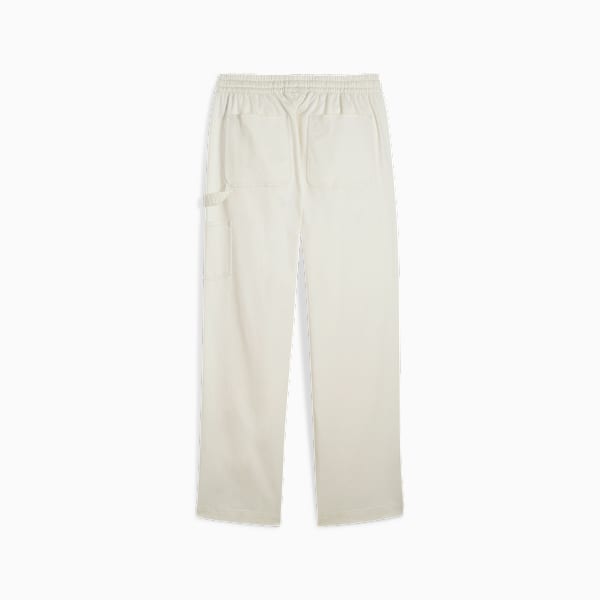 DOWNTOWN Double Knee Pants, Frosted Ivory, large-ZAF