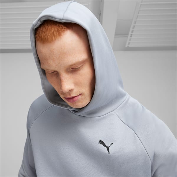 PUMATECH Men's Hoodie, Gray Fog, large-ZAF