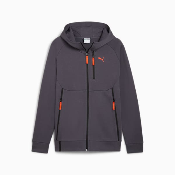 Campera con capucha PUMATECH para hombre, Galactic Gray-Redmazing, large-ARG