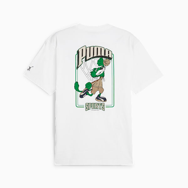 Remera gráfica PUMA Team para hombre, PUMA White, large-ARG