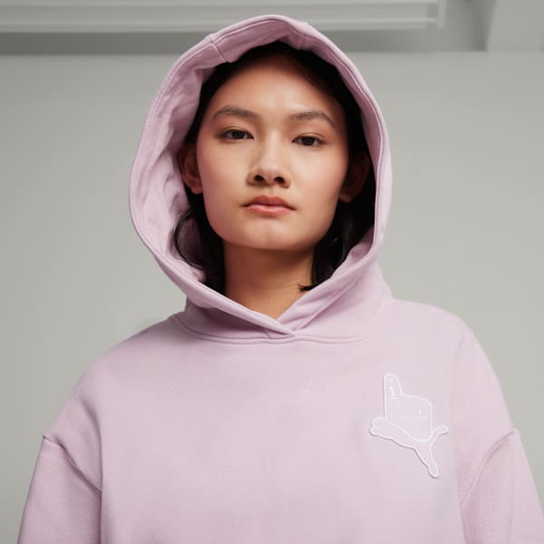 Buzo con capucha para mujer PUMA x SOPHIA CHANG, Grape Mist, large-ARG