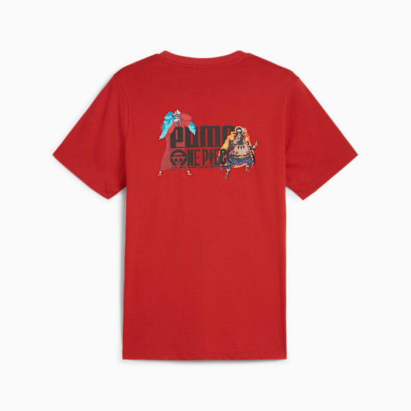 Remera estampada PUMA x ONE PIECE, Club Red, large-ARG