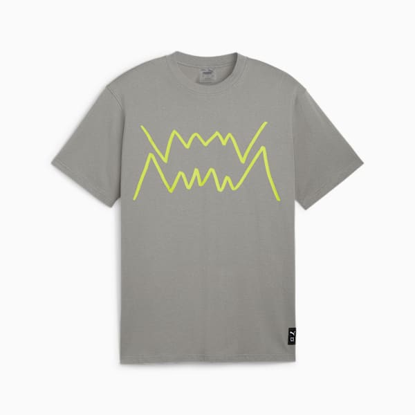 Remera de basketball Jaws Core para hombre, Stormy Slate, large-ARG