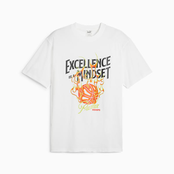 Remera Hoops Excellence para hombres, PUMA White, large-ARG