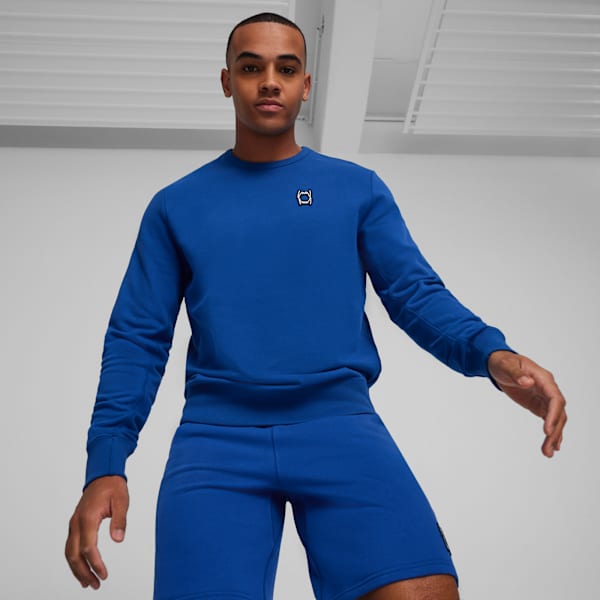Buzo de basketball Pivot Crewneck, Cobalt Glaze, large-ARG