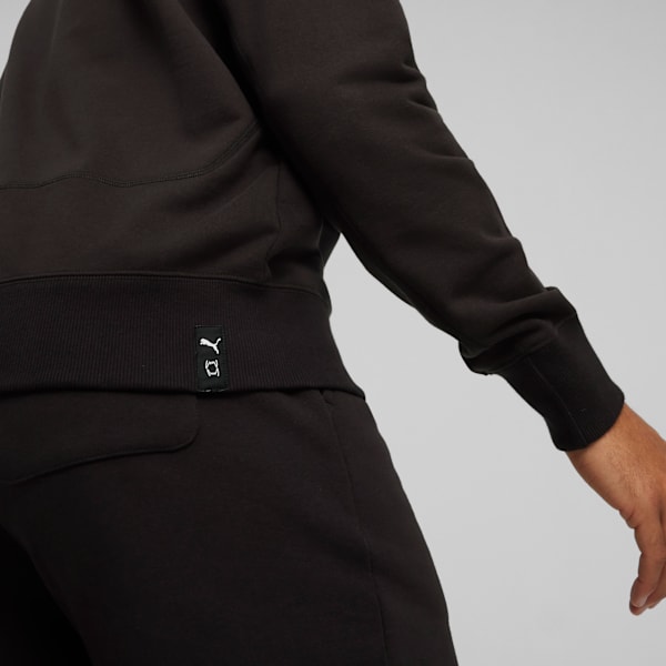 Buzo de basketball Pivot Crewneck, PUMA Black, large-ARG