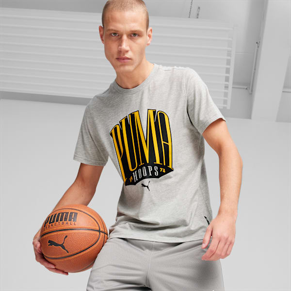 Playera de básquetbol para hombre TSA 1, Light Gray Heather, large-MEX