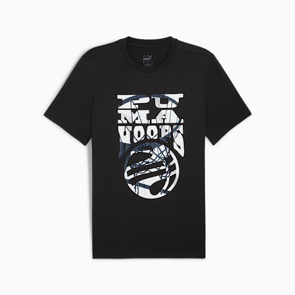 Remera de basketball para hombre The Hooper, PUMA Black, large-ARG