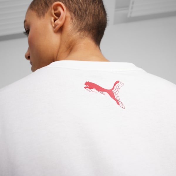 Remera de Basket Game Love para mujer, PUMA White, large-ARG