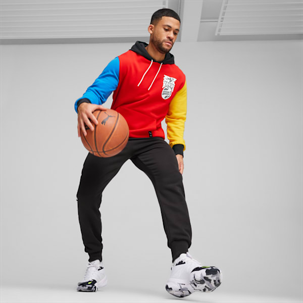 Posterize 2.0 Men's Basketball Hoodie, For All Time Red-PUMA Black, large-ZAF