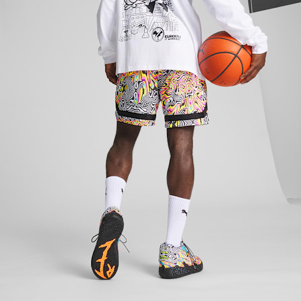 PUMA x DEXTER'S LABORATORY Men's Basketball Shorts, PUMA Black, large-ZAF