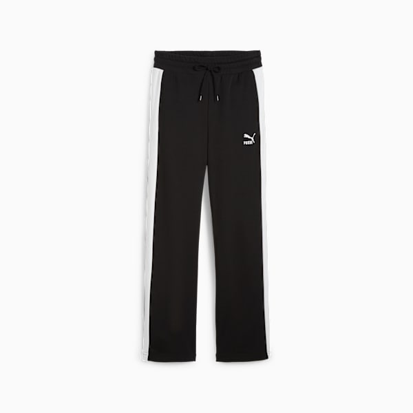 Pantalón recto T7 para mujer, PUMA Black, large-ARG