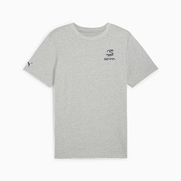 SENNA A VIDA Men's Motorsport Tee, Light Gray Heather, large-ZAF