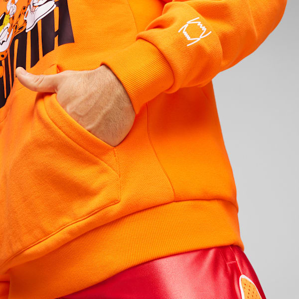 Buzo con capucha PUMA HOOPS x CHEETOS, Rickie Orange, large-ARG