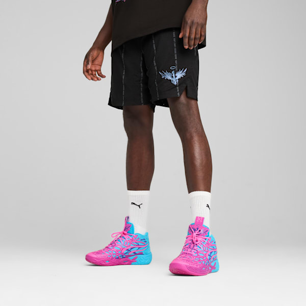 Shorts de basketball Melo Alwayz On para hombre, PUMA Black, large-ARG