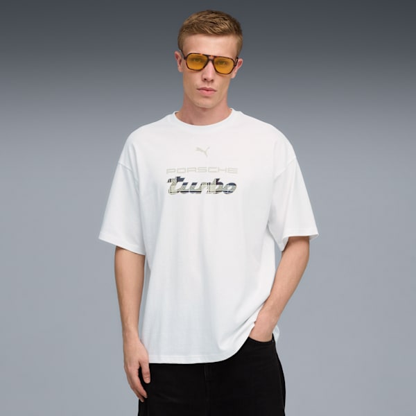 Porsche Legacy Statement Logo Tee, PUMA White, large-ZAF
