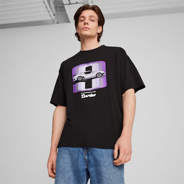 Remera con estampado Porsche Legacy 911 para hombre, PUMA Black, large-ARG