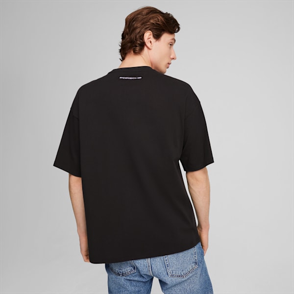 Remera con estampado Porsche Legacy 911 para hombre, PUMA Black, large-ARG