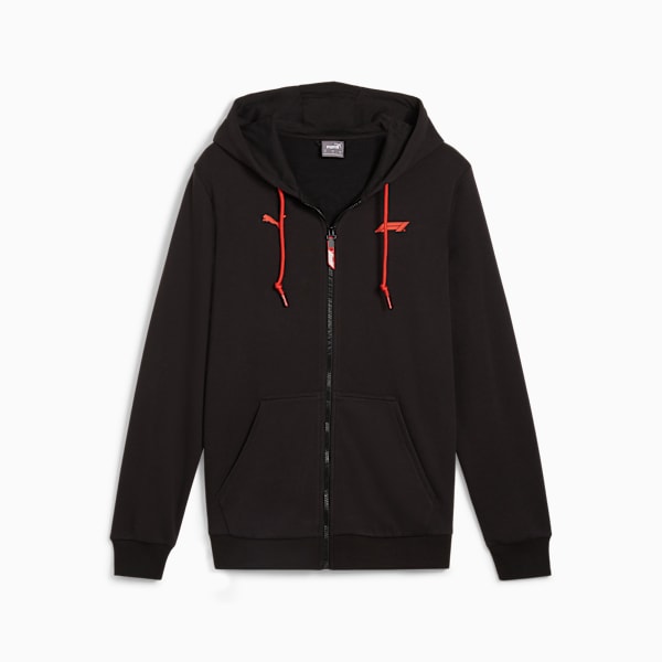 F1 ESS Full-Zip Hoodie Men, PUMA Black, large-MEX