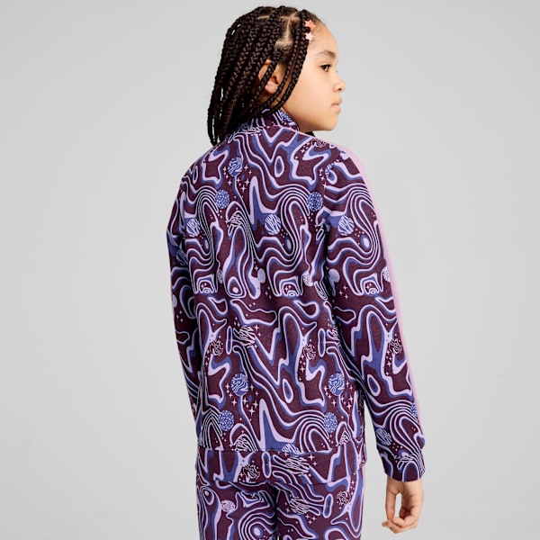Track Jacket Youth, Midnight Plum, large-MEX