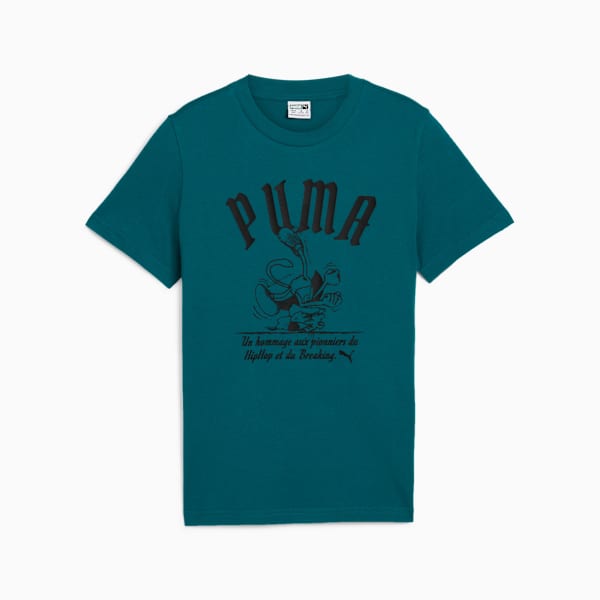 Playera adolescentes GRAPHICS Super PUMA juvenil, Cold Green, large-MEX