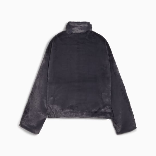 Chamarra de peluche para mujer, Galactic Gray, large-MEX
