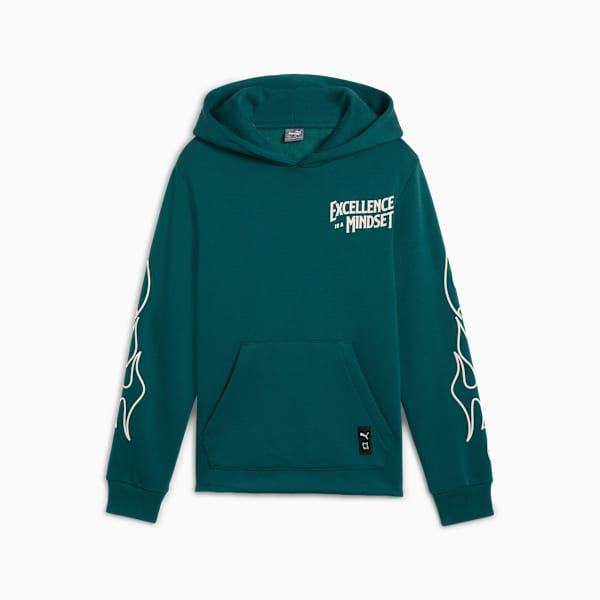 Sudadera Adolescente Basketball Caution, Cold Green, large-MEX