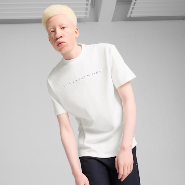 Remera estampada MMQ para hombre, PUMA White, large-ARG