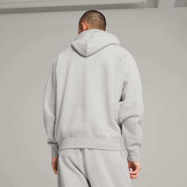 Buzo con capucha PUMA x LMC para hombre, Light Gray Heather, large-ARG