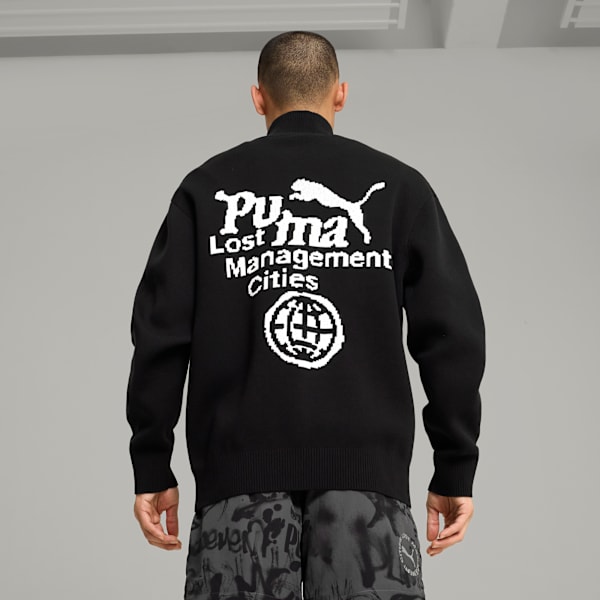 Campera PUMA x LMC con cremallera para hombre, PUMA Black, large-ARG