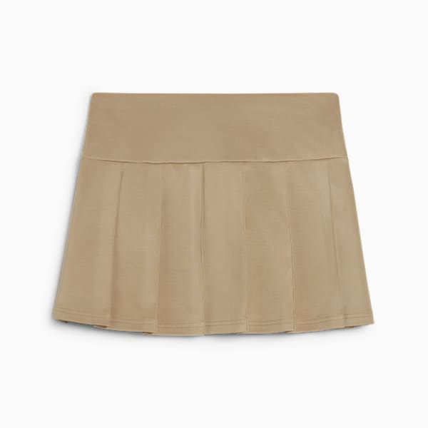 Mini Saia CLASSICS Pleated Feminina, Bege, large-BRA