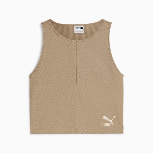 Top corto CLASSICS de canalé para mujer, Oak Branch, large-ARG