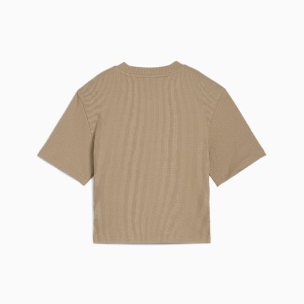 Remera CLASSICS Relaxed de canalé para mujer, Oak Branch, large-ARG
