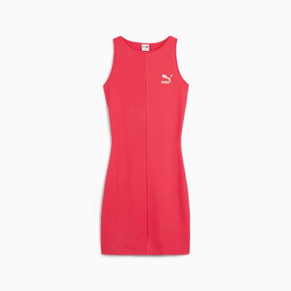 Vestido Mujer CLASSICS Ribbed, Tart Cherry, large-MEX
