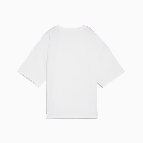 Remera oversize con recortes DARE TO para mujer, PUMA White, large-ARG