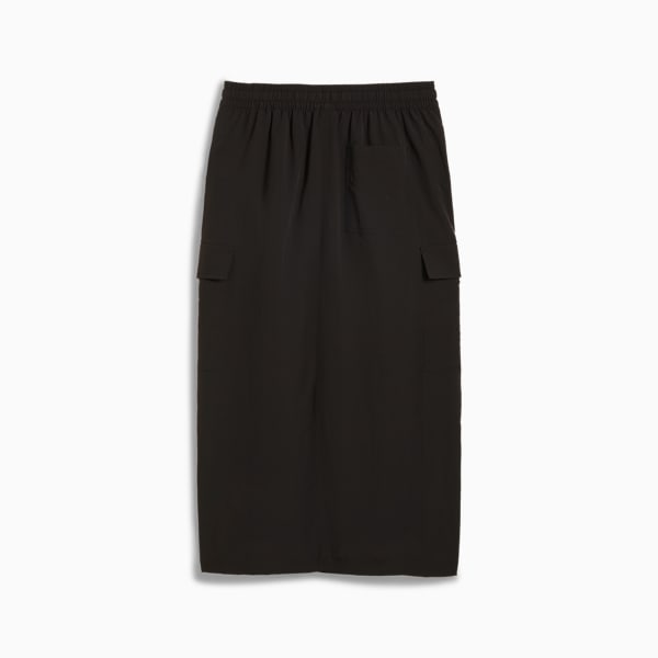 Pollera midi cargo DOWNTOWN para mujer, PUMA Black, large-ARG