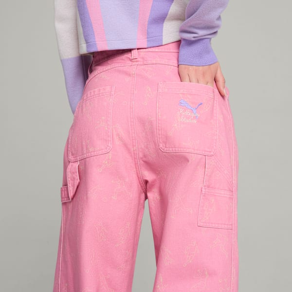 Pantalones PUMA x KIDSUPER para mujer, Mauved Out, large-ARG