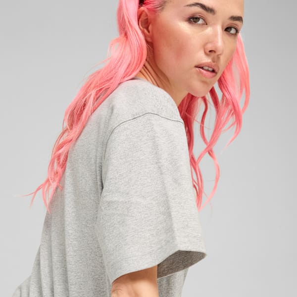Remera DOWNTOWN 180 Graphic unisex, Light Gray Heather, large-ARG