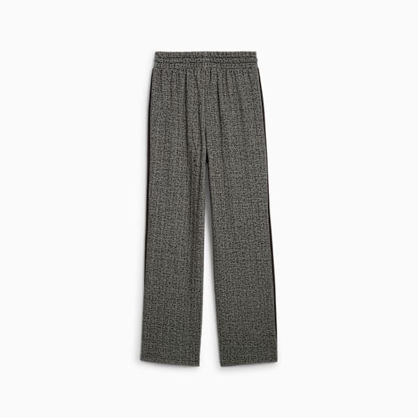 Pantalón de buzo T7 de cintura alta para mujer, PUMA Black-Alpine Snow, large-ARG