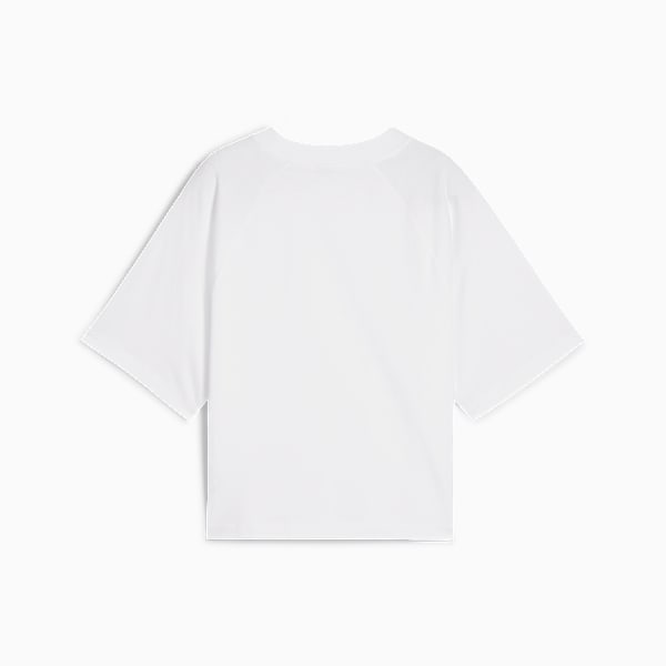 Camiseta CLASSICS Relaxed para mujer, PUMA White, large-ARG