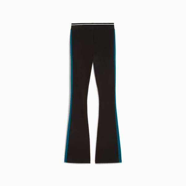 Leggings T7 acampanados para mujer, PUMA Black, large-ARG