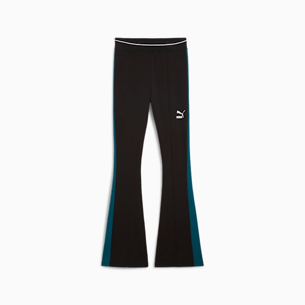 Leggings T7 acampanados para mujer, PUMA Black, large-ARG