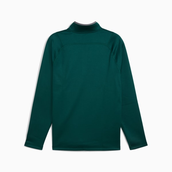 Waffle Fleece Golf Quarter-Zip Men, Dark Myrtle, large-ZAF
