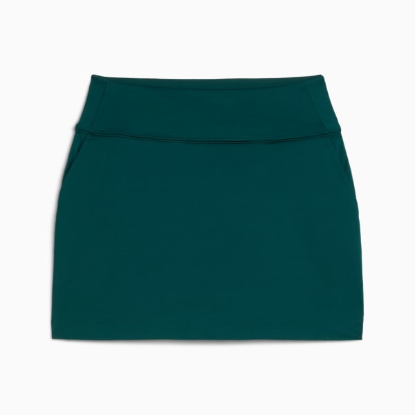 Blake Piped Knit Golf Skirt Women, Green Terrain, large-ZAF