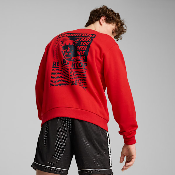 Buzo de basketball Media Day para hombre, For All Time Red, large-ARG