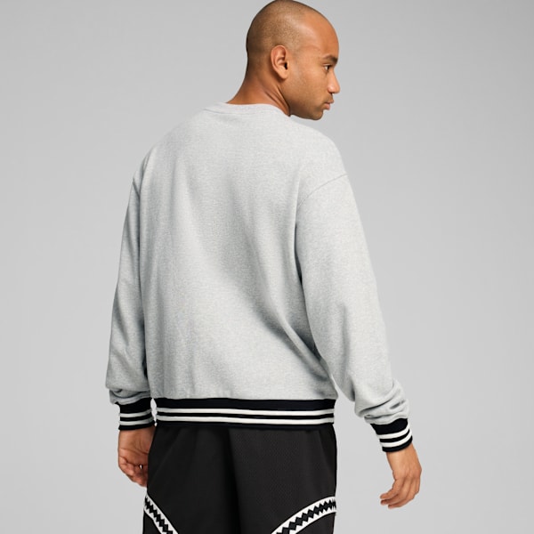 Buzo de basketball PUMA Champs para hombre, Light Gray Heather, large-ARG