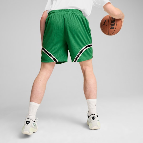 Shorts de basketball Crowd Craze para hombre, Archive Green, large-ARG
