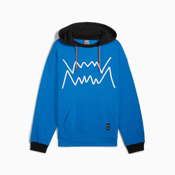 Buzo de basketball con capucha Jaws Core 2.0 para hombre, Racing Blue-PUMA Black, large-ARG