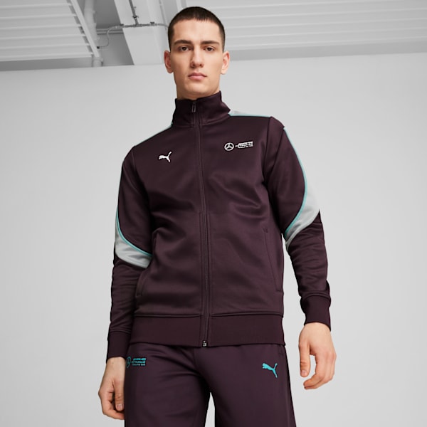 Campera deportiva Mercedes-AMG Petronas F1® MT7+ para hombre, Midnight Plum, large-ARG