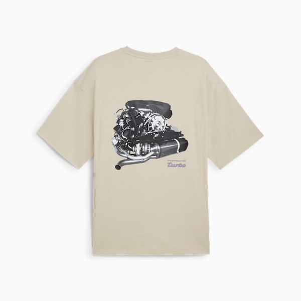 Porsche Legacy Statement Graphic Tee Men, Desert Dust, large-ZAF